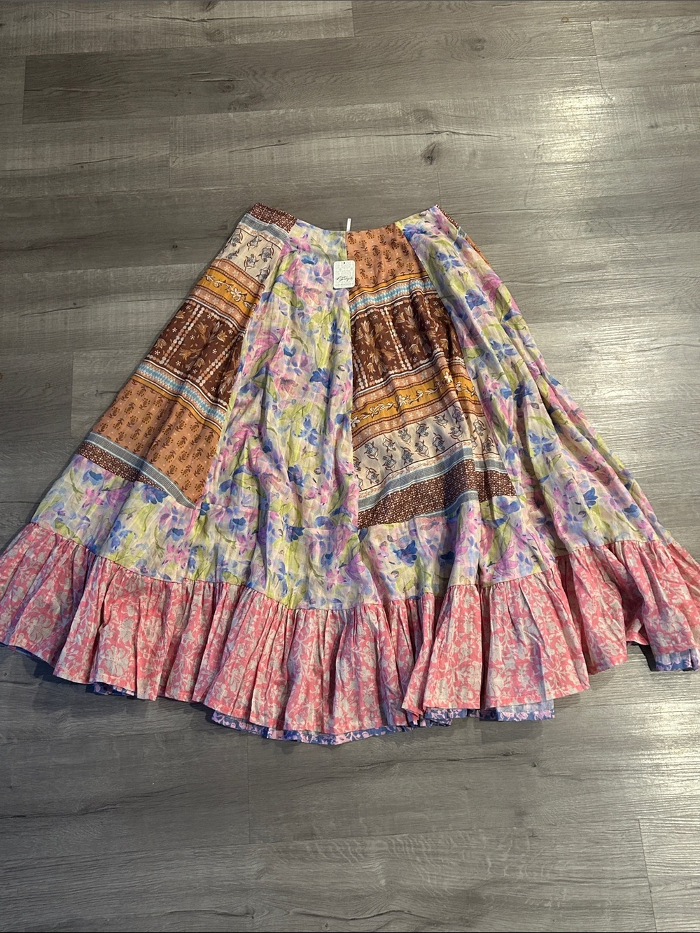 FREE PEOPLE | Santa Eulalia Printed Maxi Skirt | - Picture 6 of 15